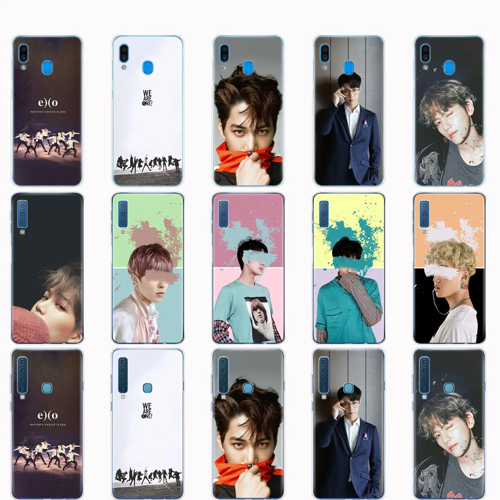 Чехол для Samsung A50 чехол Galaxy A60 A10 A30 A40 A70 A 50 2019 A9 A7 2018 EXO BaekHyun XIUMIN LAY|Бамперы| |