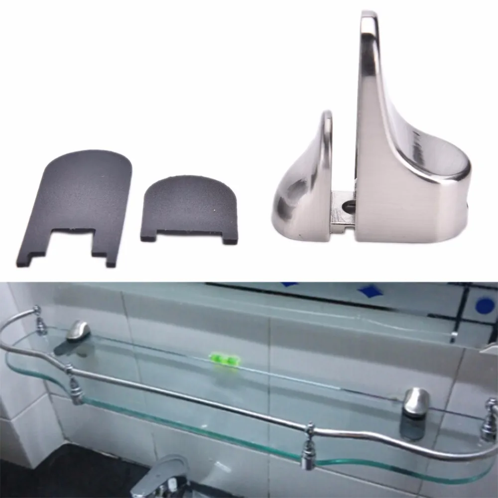 Adjustable Metal Shelf Holder Bracket Support For Glass or 