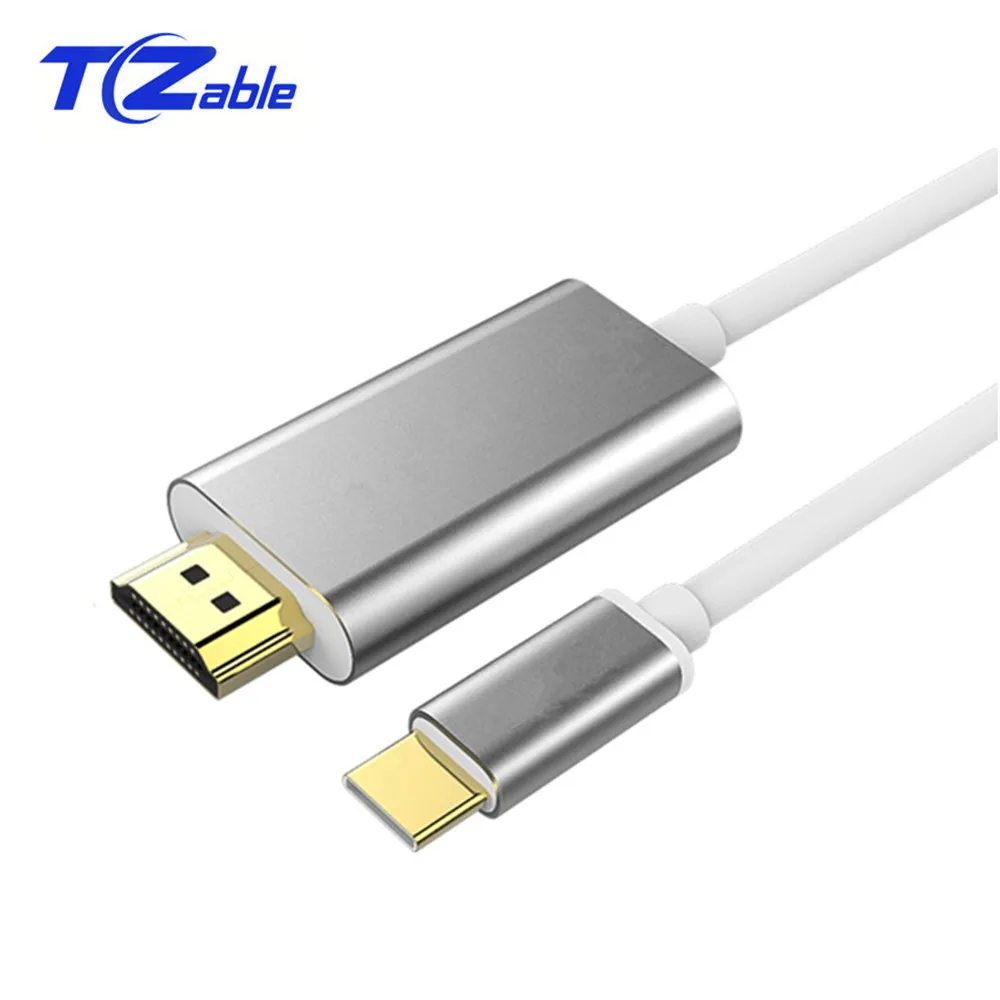 

USB C HDMI Cable 1.8m 4K 30Hz HD Adapter Cable USB 3.1 10Gbps Type-C To HDMI Cable For Macbook For Samsung Notebook 9 USB-C HDMI