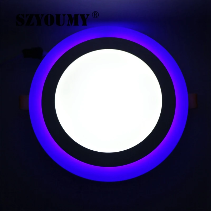 SZYOUMY Новый дизайн белый + RGB 3 модели светодиодных панельных ламп RGBW ультратонкий