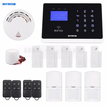 

DIYSECUR Android/IOS App Wireless GSM Autodial Home Office Burglar Intruder Alarm System