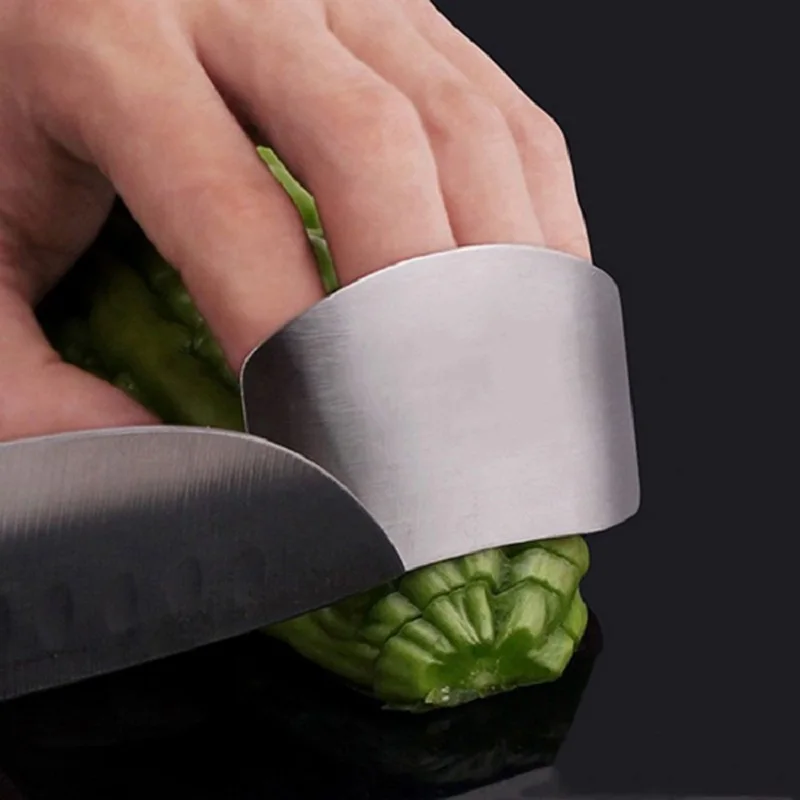 

Finger Guard Protector Stainless Steel Knife Finger Hand Guard Tool Finger Protection Tool For Cutting Vegetables Kitchen Gadget