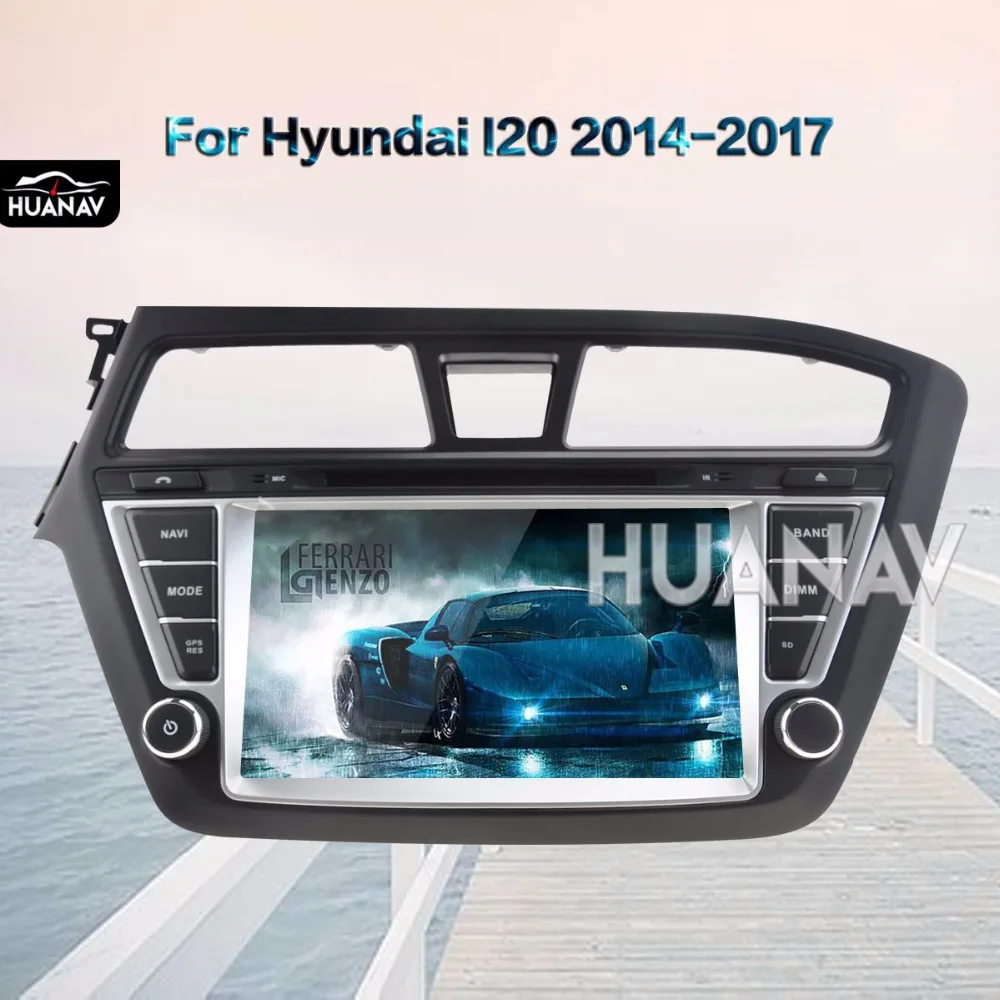 Dvd-плеер gps навигации для HYUNDAI I20 левой рукой 2014-2017 DVD Мультимедиа Android 8 0/Android 7 1 2 din