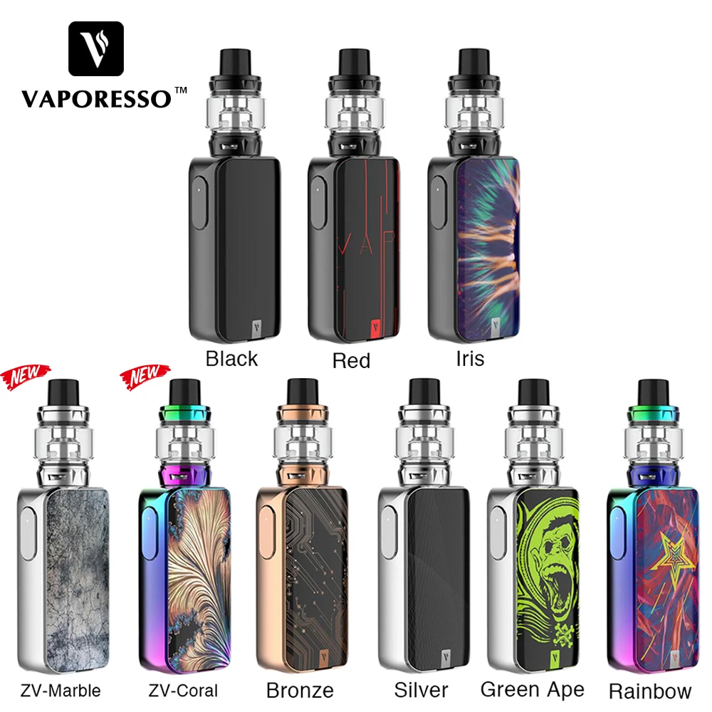 

Original Electronic Cigarette Vaporesso 220W LUXE S Vape Kit with SKRR S Tank With 8ml Atomizer QF Meshed Coil VS Revenger E-cig