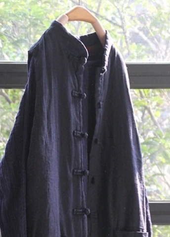 Дизайн женский удобный длинный кардиган Pankou хлопок длинный vest17389-8 - Цвет: dark blue