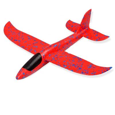 Сделай Сам ручной бросок Летающий планер Самолеты игрушки для детей пенопластовый самолет модель партии мешок наполнители Летающий планер самолет игрушки игры - Цвет: Red 35CM