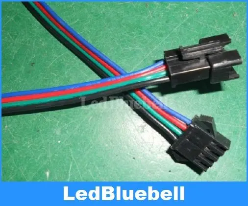 

Wholesale 100 pairs 20CM Female Plug and 20CM Male Plug(with 4 in-line pin) ,Free Shipping