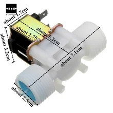 Water-Solenoid-Valve Electric 12V Normally Flow-Control Plastic Closed-Inlet N/C DC New-Arrival