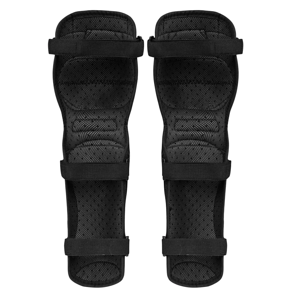 2 Pieces Unisex Adults Knee Shin Armor Protector Guard Pads Black for Bike Motorcycle
