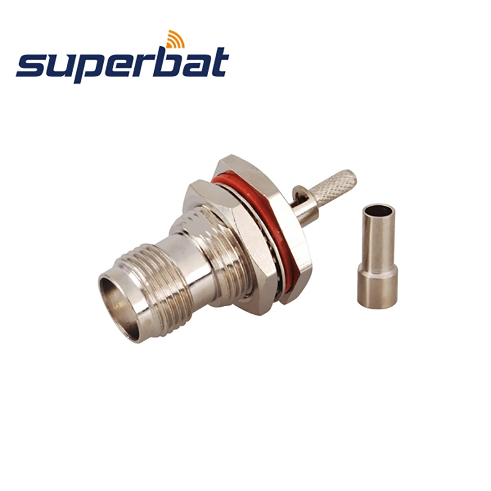 TNC Crimp Female RF Coaxial Cable Connector for RG174 RG178 RG316 LMR100