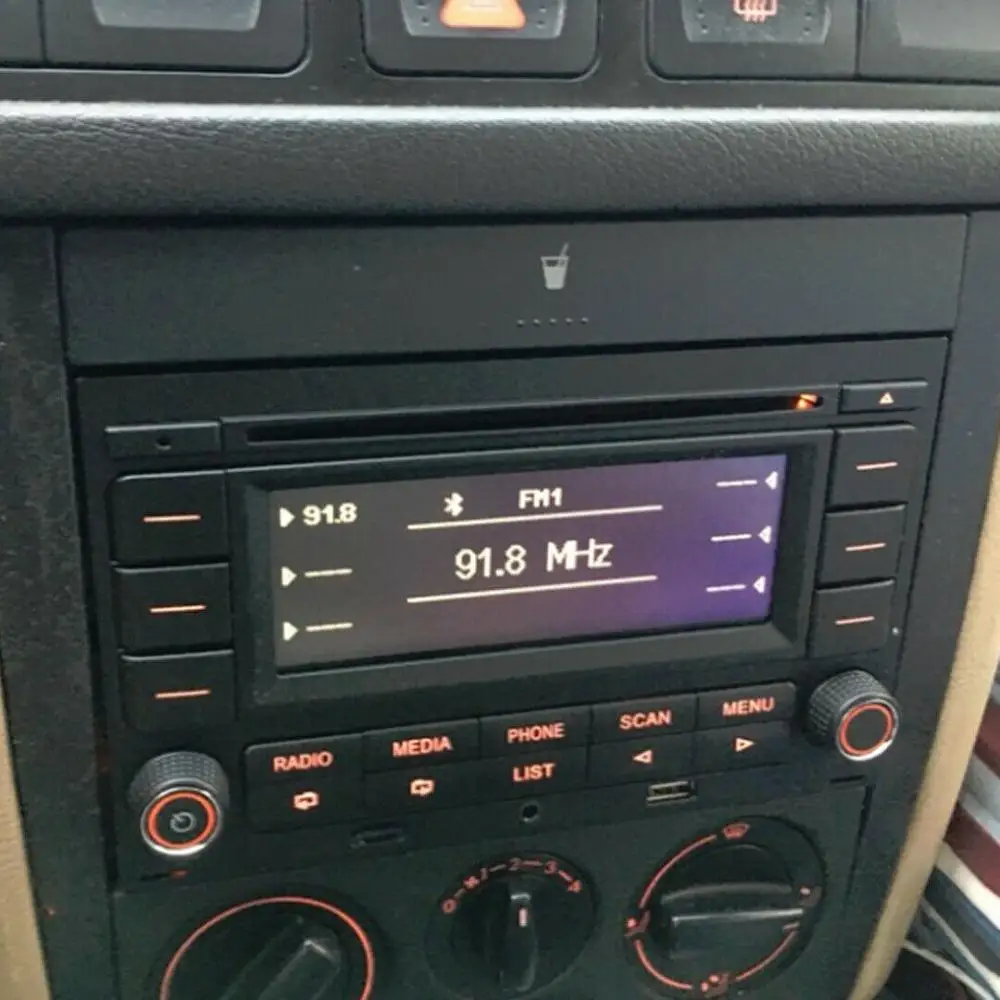 Autoradio RCN210, lecteur CD, USB, MP3, AUX, Bluetooth, pour Volkswagen Golf  MK4, Passat B5, Polo