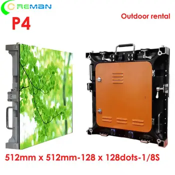 

Outdoor advertising led display screen P4 512*512mm waterproof led panel good price video led displays