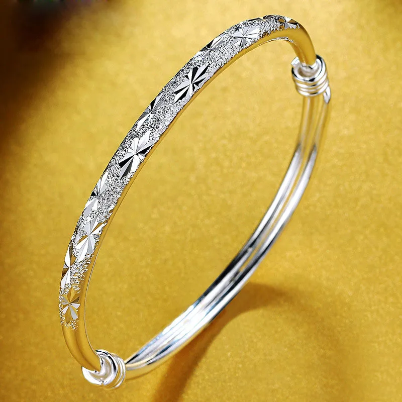 

Fashion Babysbreath 999 Silver Open Bangle