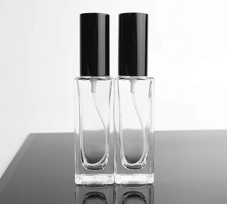 

High Quality Import 30ML Transparent Glass Perfume Fine Mist Spray Bottle Portable Packing Press SprayBottle 100pcs/lot