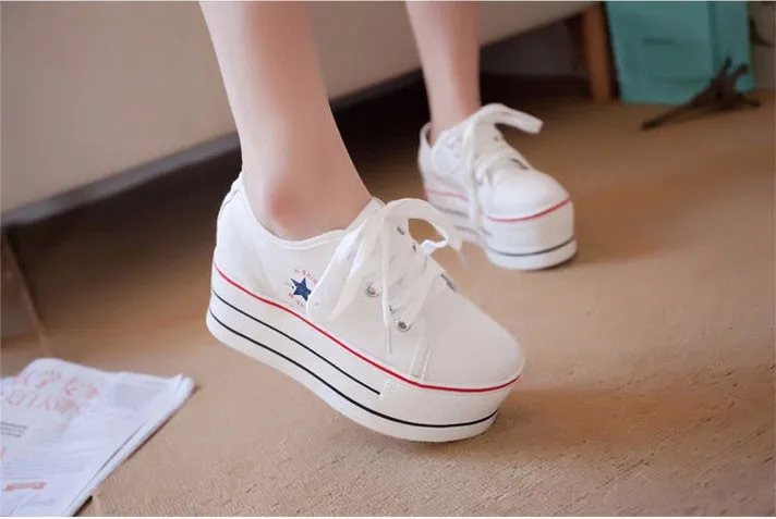 KUYUPP Flat Platform Canvas Shoes Women Creepers 2016 Fashion Sapatilha New Lace Up Casual Flats Ladies Shoes Espadrilles PX138 (12)