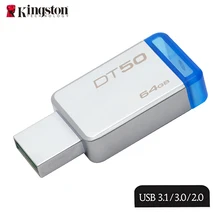 Kingston Mental Flash Memorias 64gb Memory Stick 100% Original Brand USB 3.0 Flash Drive Storage Device USB Drive