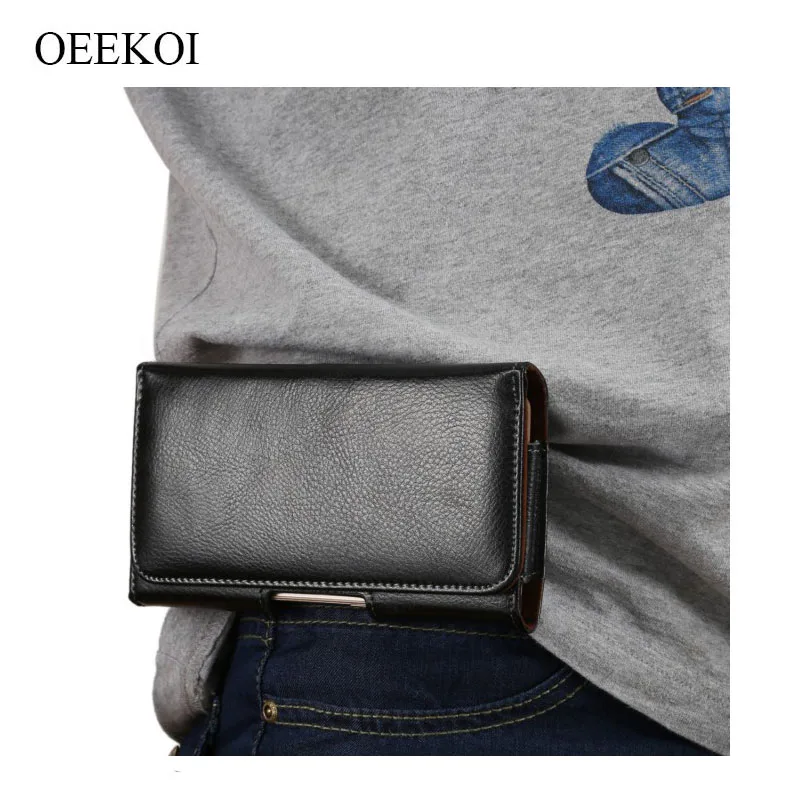 

OEEKOI Genuine Leather Belt Clip Pouch Cover Case for Sharp B2/Aquos Zero/R2/A2 Lite/X1/Aquos R/Luna S/Z3/MS1/Z2