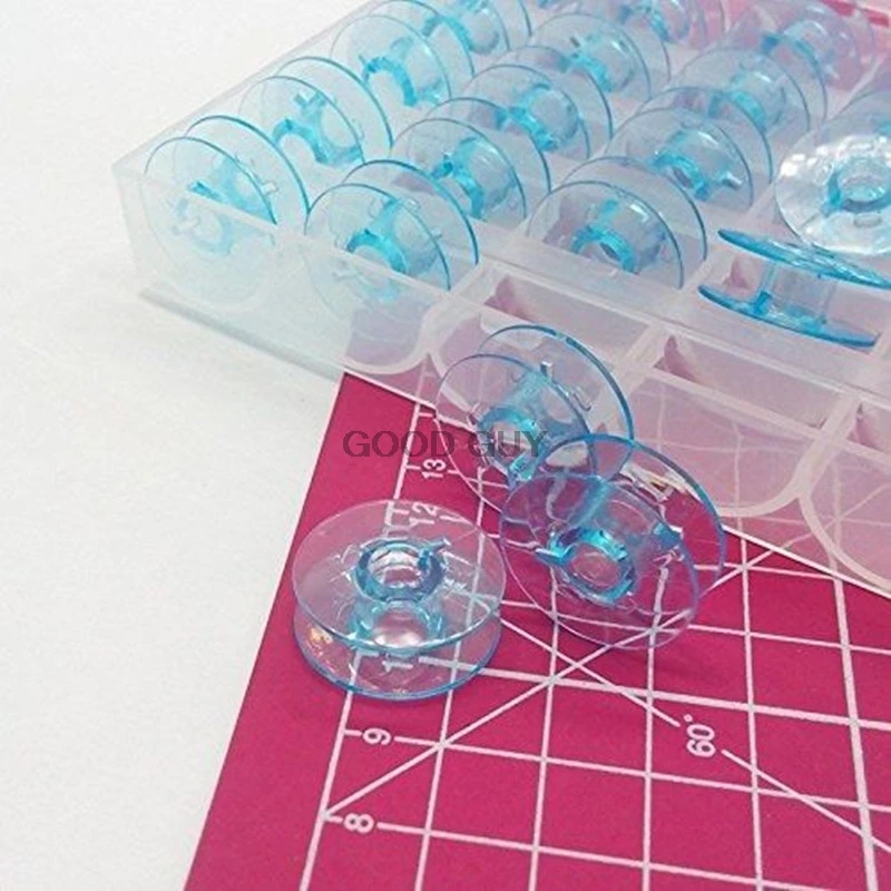 HOUSEHOLD SEWING MACHINE PARTS 25PCS IN BOX PLASTIC BOBBINS 9033P FOR