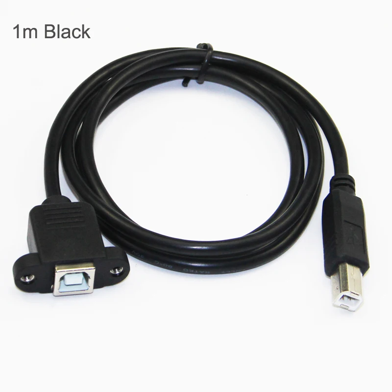 USB 2 0 Тип B папа к Женский принтер удлинитель с винт крепления панели отверстие 30