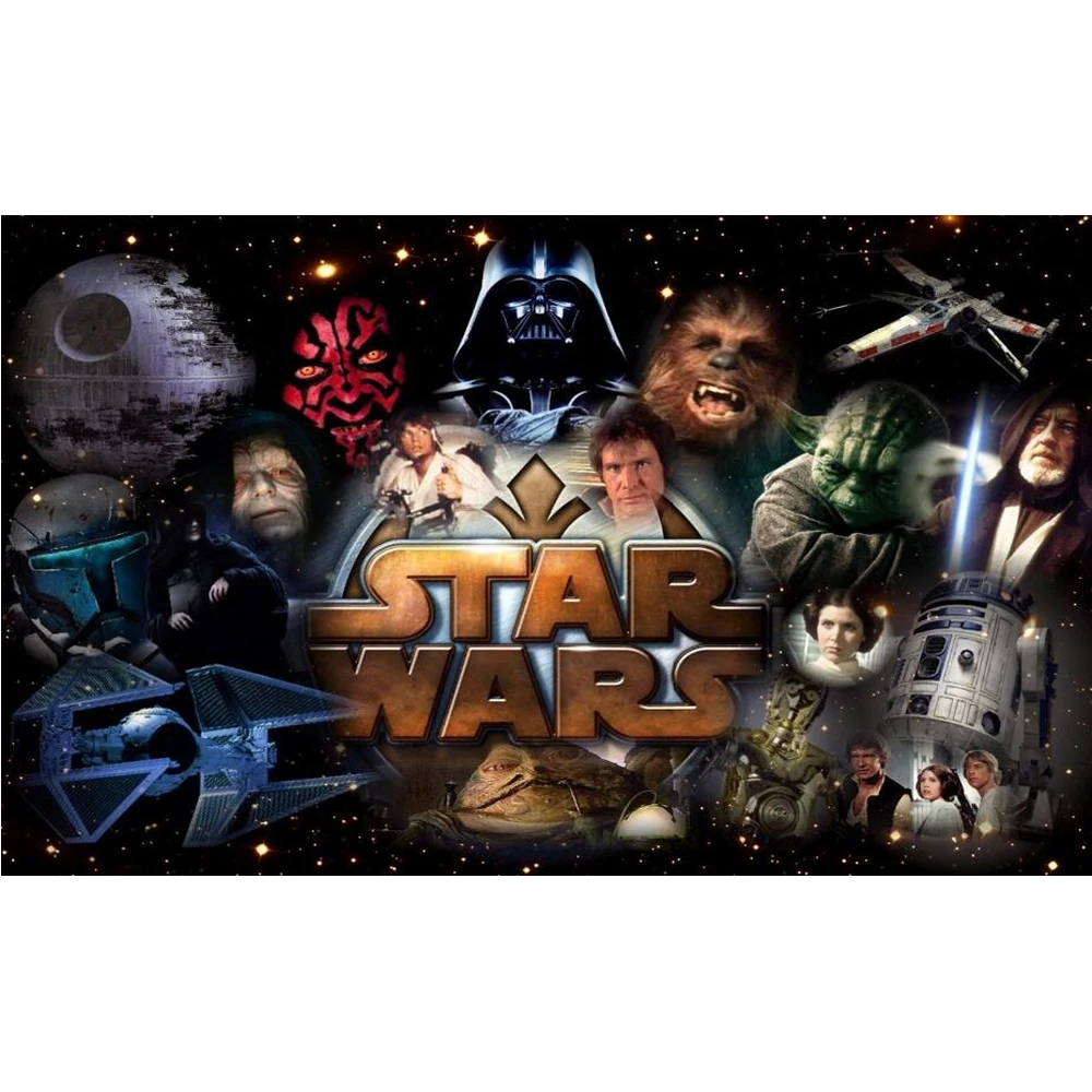 

5d diamond painting Movie poster star wars full square diamond embroidery cross stitch photo rhinestones Wedding decoration L359
