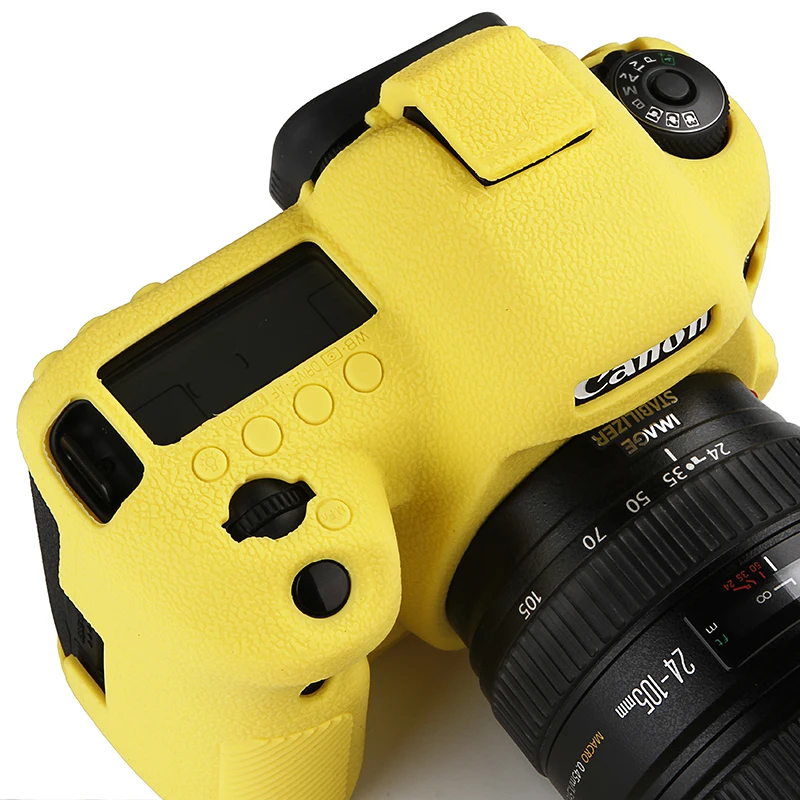 Soft Silicone Rubber Camera Protective Body Case Skin For Canon 5D4 5D Mark IV DSLR Camera Bag protector cover Drone Bags