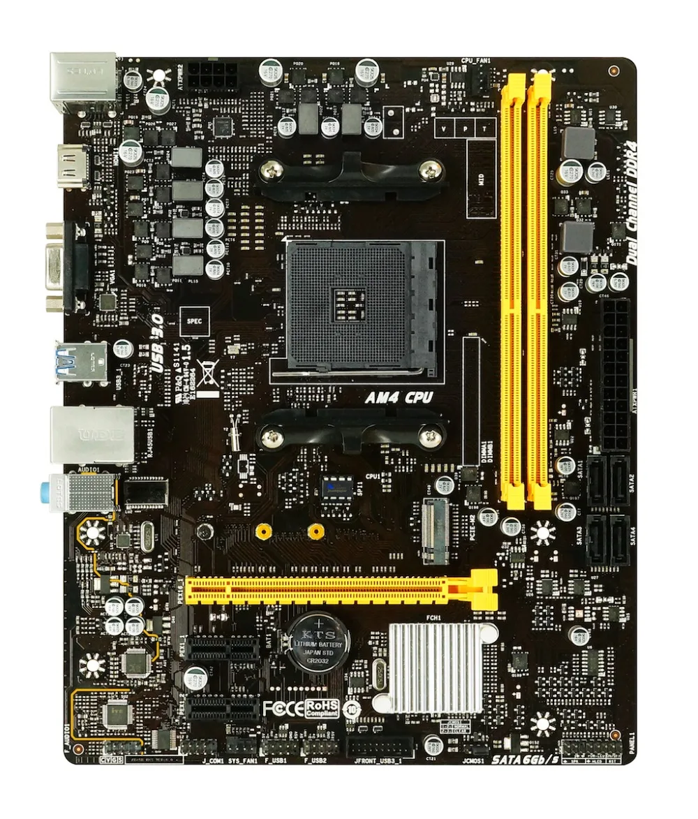 BIOSTAR B450MH motherboard AMD B450 Buchse AM4
