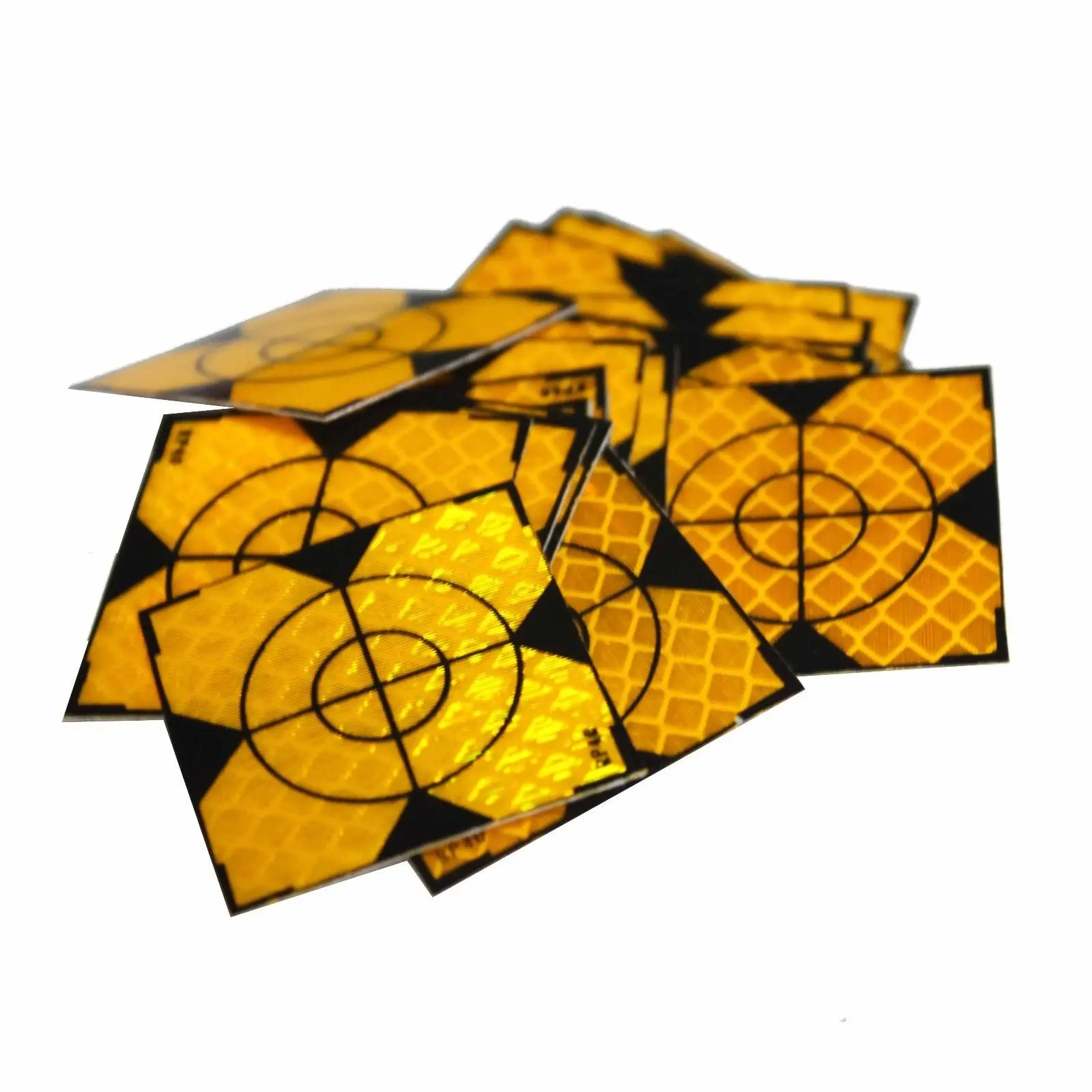 

NEW yellow reflective 200pcs Reflector Sheet 20 x 20mm Reflective tape target