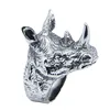 Rany&Roy Newest Rhinoceros Ring 316L Stainless Steel Fashion Jewelry Protect Rhinoceros Ring 3