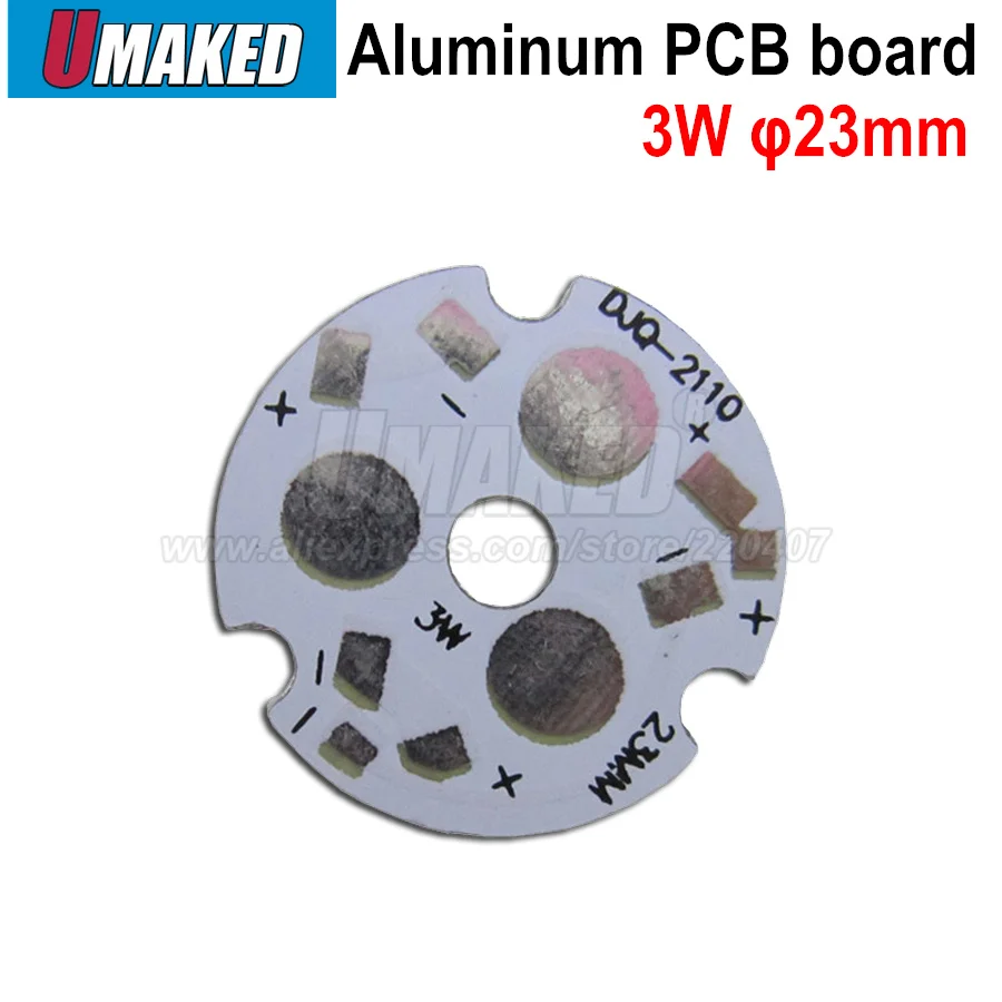 

23mm 3W/9W led aluminum plate base board, LED PCB board for flashlight, bulb light. heat sink board Free shipping