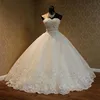High Quality See Through Sexy Strapless Lace Up Wedding Dresses 2022 Ball Gowns Vestidos De Novia Plus Size Customized Dress ► Photo 3/6