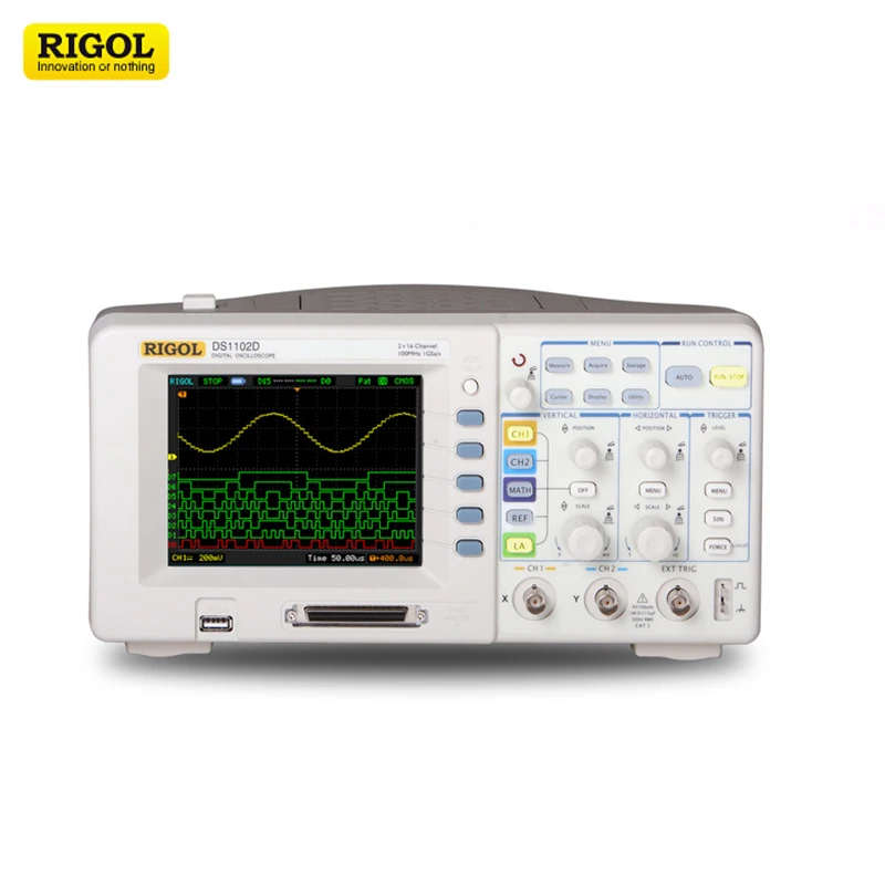 RIGOL 100MHz Digital Oscilloscopes DS1102D dual channels and 1 external trigger channel as well