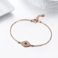 Тонкий 925 стерлингового серебра цепи Pave CZ Камни глаз Браслеты для Для женщин Обувь для девочек браслеты Pulseira аксессуары bracelete Best друг