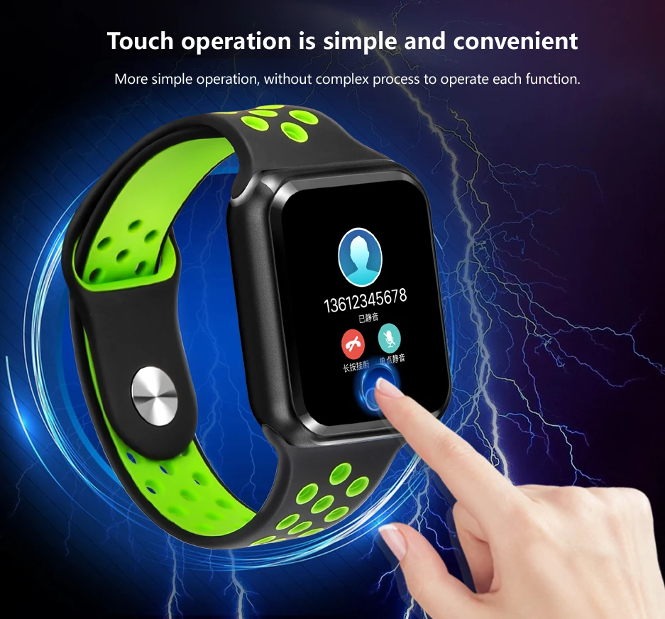 WLMLBU S226 Смарт часы IP67 Водонепроницаемый 15 дней в режиме ожидания сердечного ритма кровяное давление Smartwatch Поддержка IOS Android