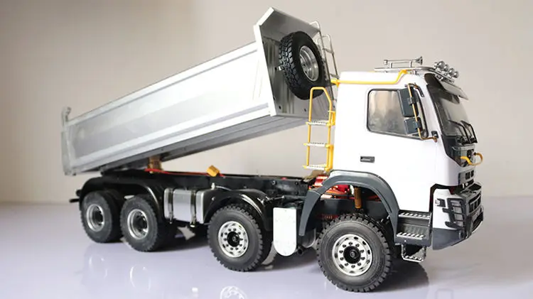 1/14 JDM-65D 8X8 RC гидравлический для строительства, самосвал с прицепом BENZ MAN SCANIA