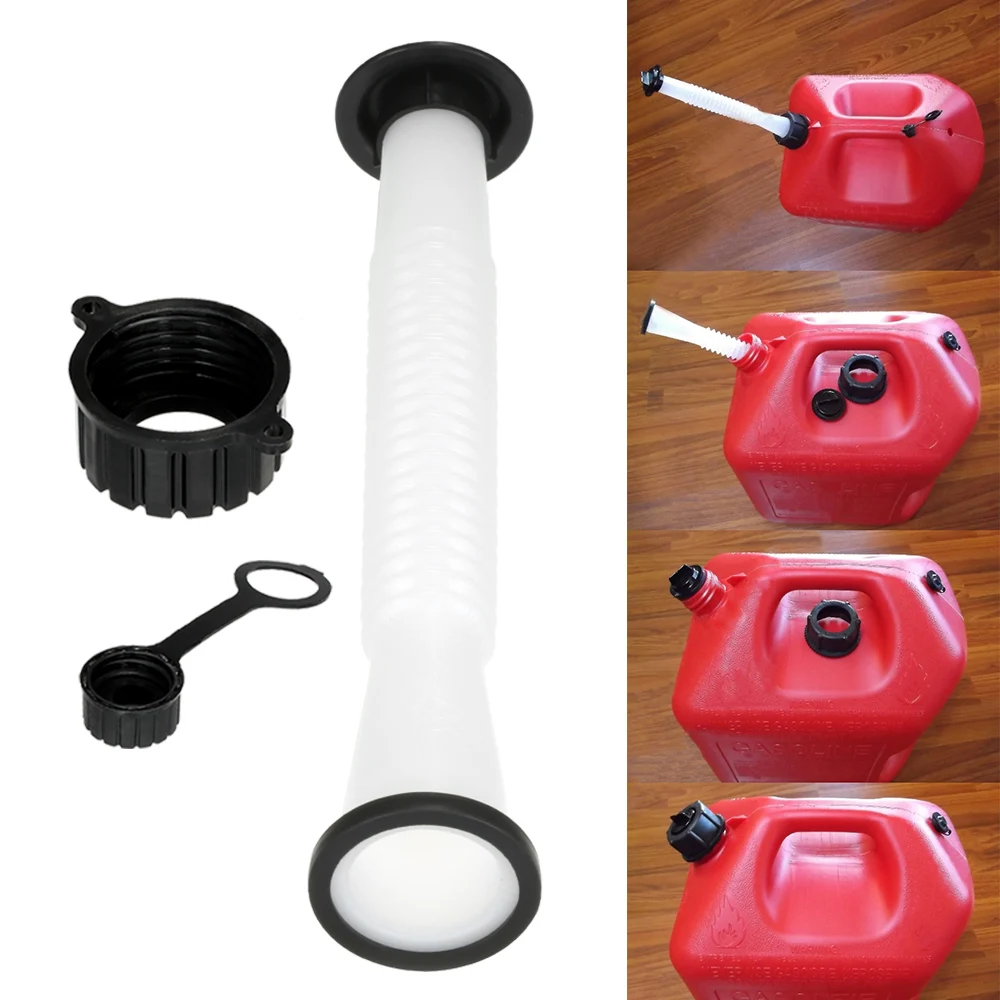 Gas Can Spout & Parts Kit Includes White Spout Rubber Gasket Spout Cap