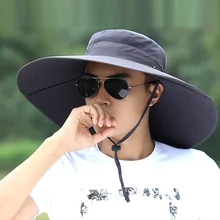 Для мужчин и женщин широкополый Солнцезащитная Панама Лето Защита от ультрафиолета Кепка походная Панама для рыбалки шляпа GDD99