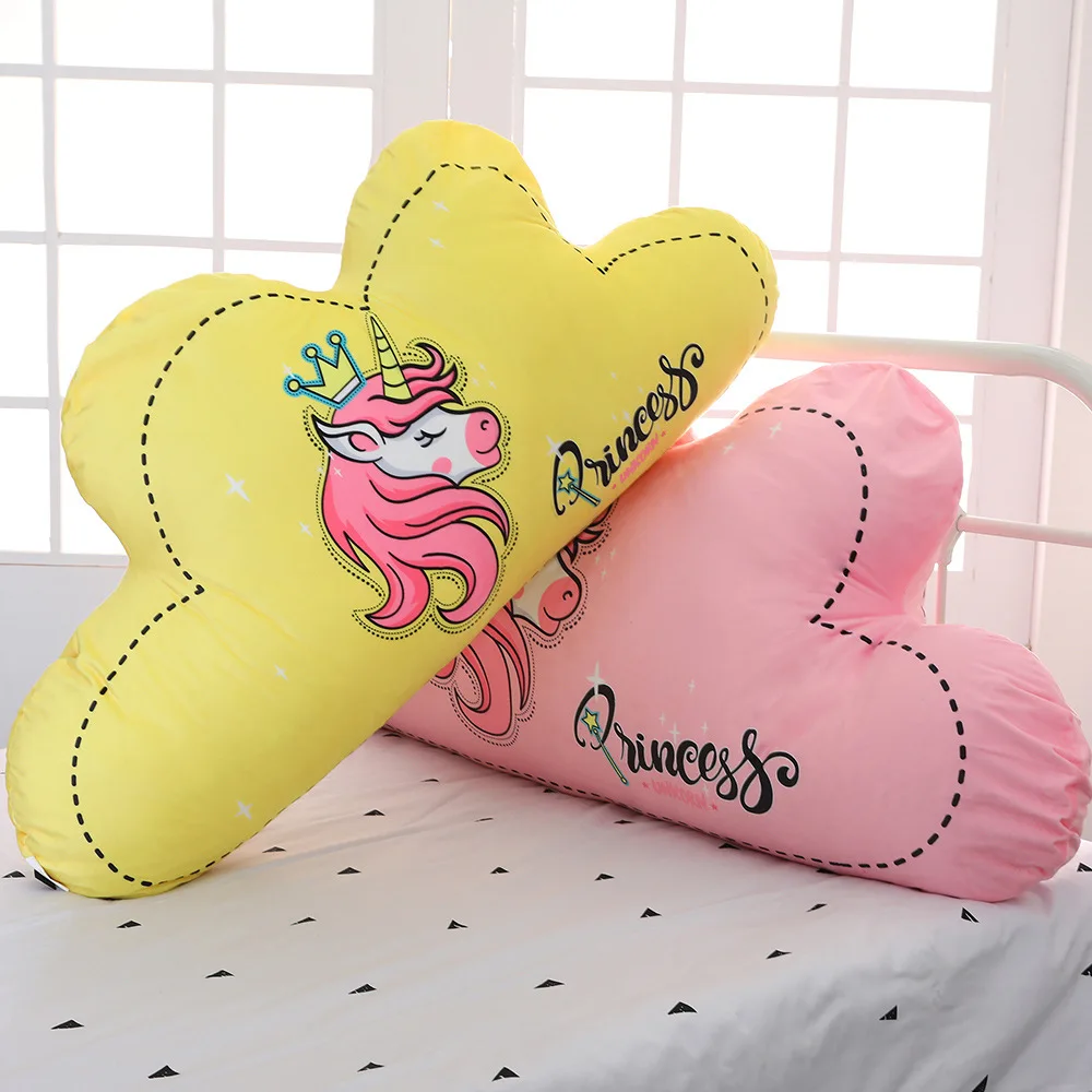 Unicórnio dos Desenhos Travesseiro de Pelúcia Travesseiro de Sono Almofada de Encosto Decoração para Casa Presentes dos Namorados para Meninas Animados Nuvem Recheado Aniversário Crianças 65cm 6 de encosto decoração para casa aniversário presentes
