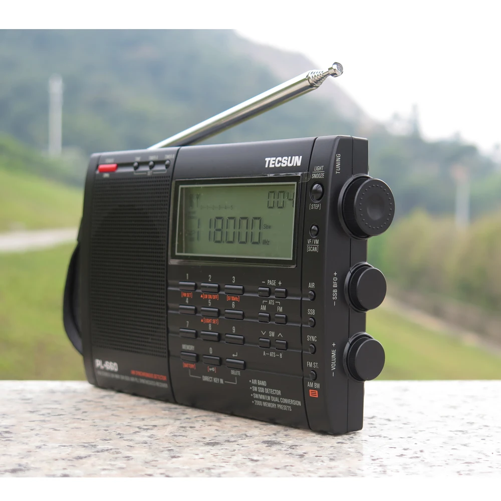 US $111.30 Tecsun PL660 Airband Radio High Sensitivity Receiver FMMWSWLW Digital Tuning Stereo with Loud Sound and Wide Receiving Range