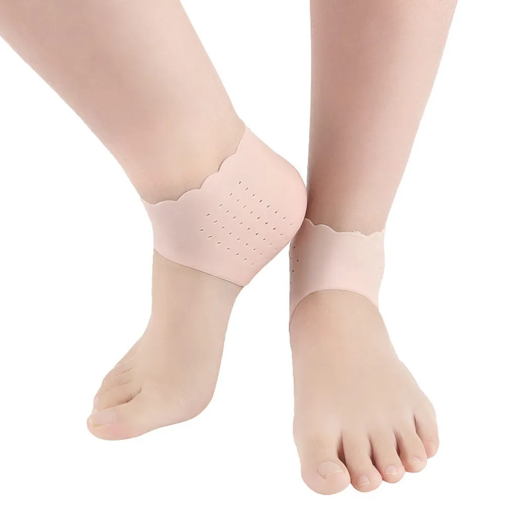 Силиконовые инструменты для ухода за ногами, Увлажняющие гелевые носки для пятки, тонкие кружевные наборы для пятки, защита для пятки, Funda de tacon