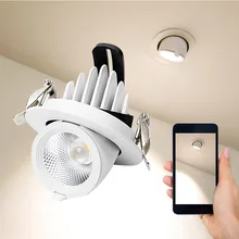 Dimmable Светодиодный точечный светильник со слоном в носу, встраиваемый потолочный светильник COB, светильник для гостиной, коридора, магазина одежды, осветительные приборы