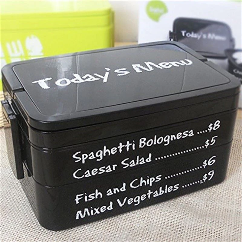 Today's Meny Plastic Sushi Food Storage Container Portable Bento Box Japanese Style Children Lunchbox For Office