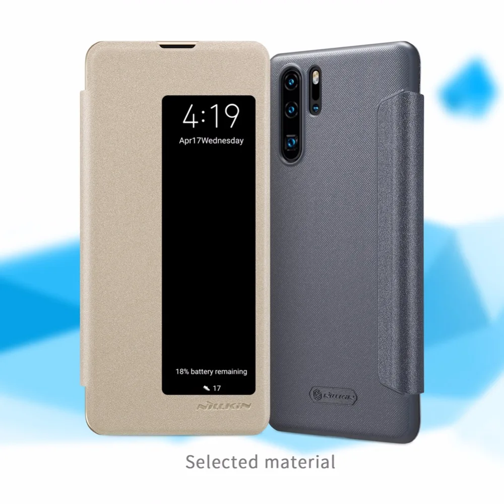 Чехол P30 Pro для Huawei чехол NILLKIN блестящие роскошные кожаные чехлы книжки задняя