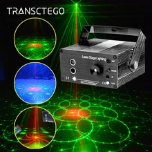 Led Disco Light Laser Party Lights DJ Stage Lighting Lamp RG 48 Patterns Sound Active Strobe Laser Projector Soundlights Lumiere цена Led Disco Light Laser Party Lights DJ Stage Lighting Lamp RG 48 Patterns Sound Active Strobe Laser Projector Soundlights Lumiere цены онлайн