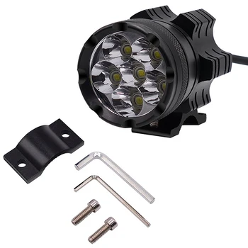 

2pcs Universal 6LED Motorcycle Headlight Bulb Motorbike Waterproof Fog Spot Lamp Spotlight for Suzuki/Honda