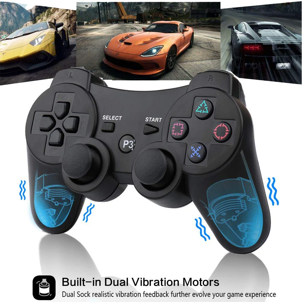Bluetooth контроллер для SONY PS3 геймпад Sony Play Station 3 беспроводной джойстик SIXAXIS С Двойной