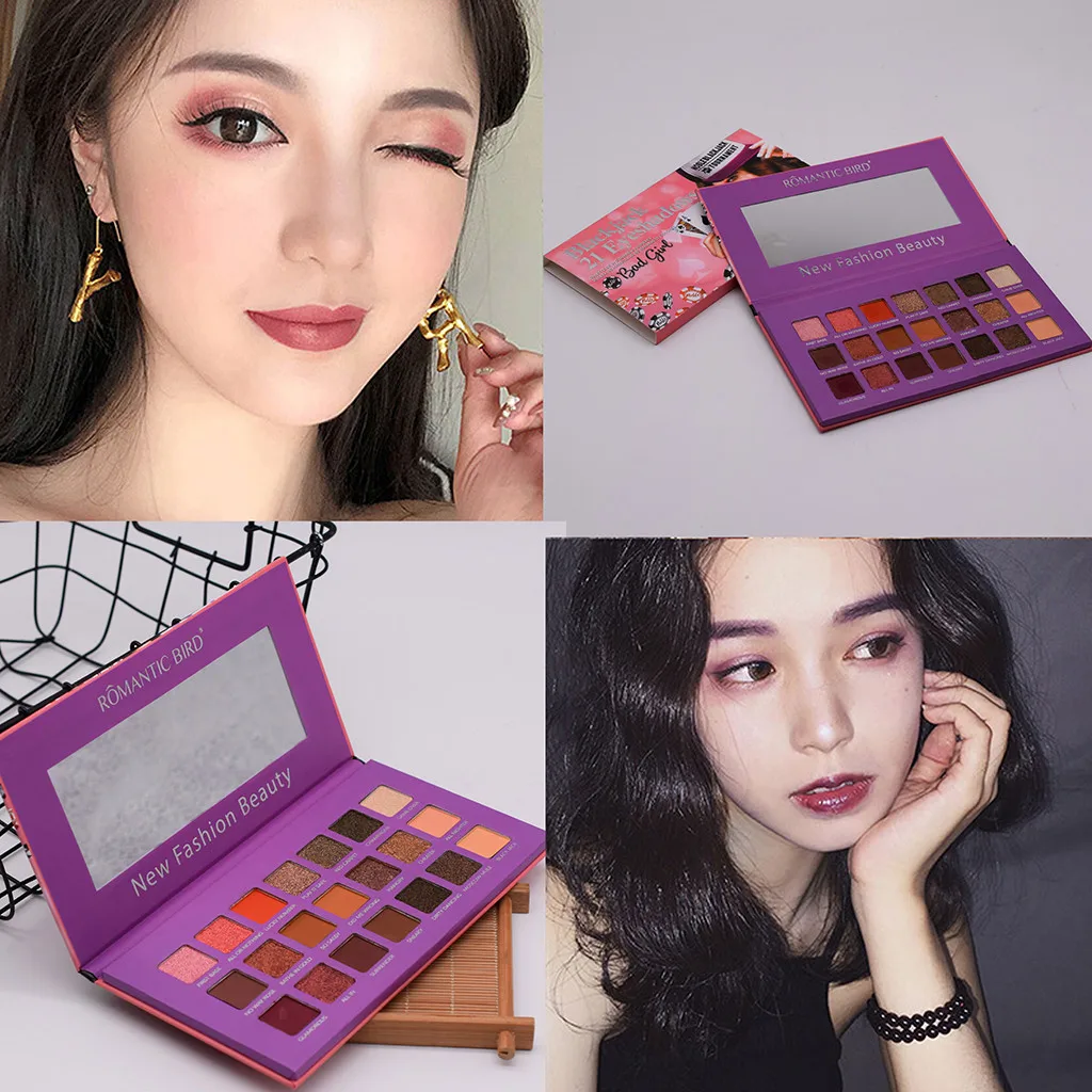 

21 Colors Shimmer Metallic Eye Shadow Professional Eye Shadow Powder Pigment Cosmetic Waterproof Matte Makeup Eyeshadow Pallete