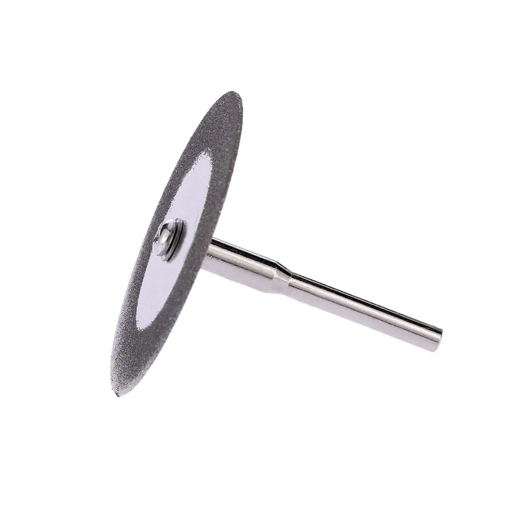 

10pcs 25/30 grinding circles Diamond Cutting Disc Rotary Blades Cutting Wheel Slice for Dremel Electric Grinder with 2 Mandrels