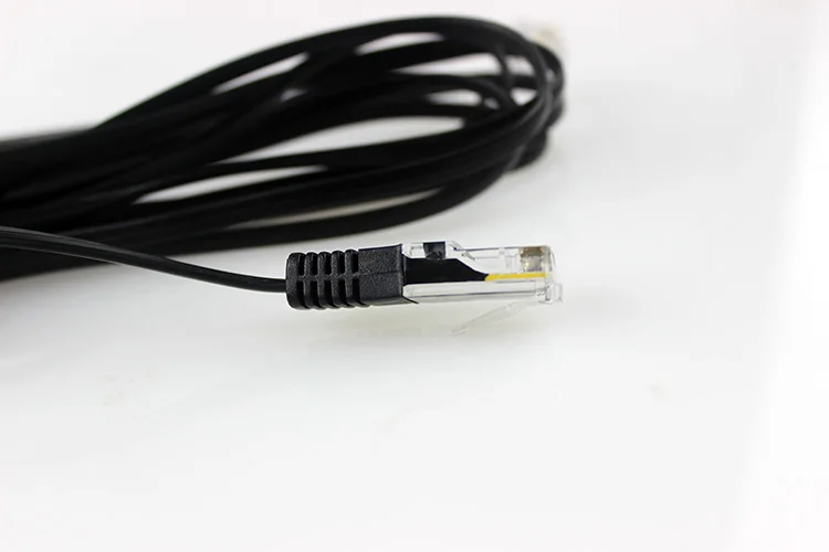 Сетевая телефонная линия RJ45 к RJ11 телефонный кабель Шнур rj11/RJ45 noir, 26AWG медь 8P8C к 6P4C телефонная Голосовая перемычка 3 м