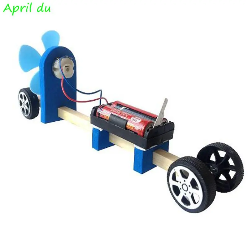 

April Du Children's educational toys air-powered car assembled toys