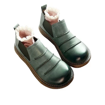 

2019 spring Korean retro women's shoes thick bottom big head literary single shoes doll shoes women